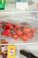 4 Adet 20 x 32,5 x 14,5 cm Şeffaf Kapaklı Buzdolabı Organizer - 07443-4