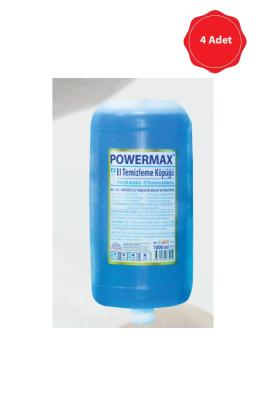 4 Adet Powermax Sabun Aparatına Uygun Kremli Köpük El Sabunu 1000 gr Kartuş- PWRMX052