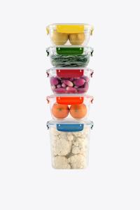 5 ParçaDikdörtgen Master Smart Set ( 2x800 ml, 2x1000 ml, 1x2100 ml )- 30897