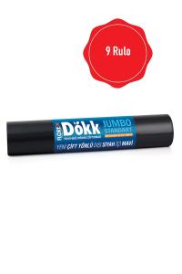 9 Rulo Florex Yeni Nesil Dökme Çöp Torbası Jumbo Standart V Katlama - 518