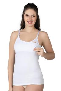Beyaz Modal Cotton Emzirme Atlet - 1414W