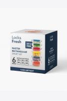 6 Parça Dikdörtgen Master Sızdırmaz Smart Set ( 3x975 ml - 3x1400 ml ) - 30896