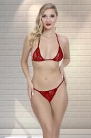 Kadın Kırmızı İç Çamaşır Takımı - 2055