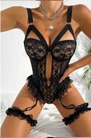 Kadın Siyah İç Çamaşır Takımı - 8450BLACK