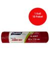 Polmix 10 Adet  Jumbo Boy Tıbbi Atık Torbası 80 x 110 cm - P127