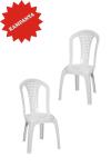 2 Adet Magnolia Plastik Beyaz Sandalye - GF191-2