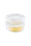3 Adet Küçük Boy Plastik Tereyağı  & Peynir Saklama Kabı - 2362-3