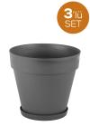 3 Adet Yalı Saksı Takımı 3 Litre - YS03