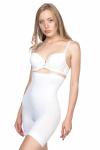 Beyaz  Emay 2056 Yüksek Bel Masajlı Uzun Paça Korse