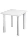 Beyaz Plastik Kare Bahçe Masası 70x70 cm - GF237