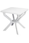 Beyaz Plastik Kare Bahçe Masası 70x70 cm - GF235