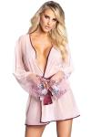 For Dreams Kadın Çiçek Desenli Pembe Iç Çamaşırı Takımı - 8419