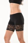 Derya Kurşun Dantelli Kısa Kadın Şort Tayt  - 496