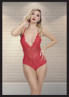 Kadın  Kırmızı Fantezi Babydoll - 2063