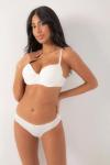 Kadın Beyaz  Jakar  Sütyen Takım Push Up - NIC_100_9
