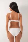 Kadın Beyaz  Jakar  Sütyen Takım Push Up - NIC_100_9