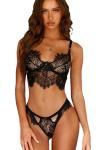 Kadın Dantel Detaylı Siyah İç Çamaşırı - 2044B