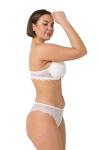Kadın Double Push Up Beyaz Sütyen Takım - NIC_100_20