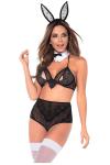 For Dreams Kadın Fantezi Siyah Tavşan Kostüm - 8359