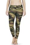 Derya Kurşun Kadın Kamuflaj Desenli Uzun Tayt - 443