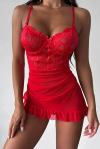 Kadın Kırmızı Babydoll - RNL_KRZ04RED