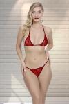 Kadın Kırmızı İç Çamaşır Takımı - 2055