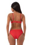 Kadın Kırmızı Jakar  Sütyen Takım Push Up - NIC_100_12