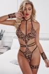 Kadın Leopar Desenli Fantezi Body - 2015