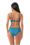 Kadın Petrol Mavisi Jakar  Sütyen Takım Push Up - NIC_100_13