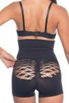 Siyah Emay 2064 Popo Açık Fantezi Boxer Korse