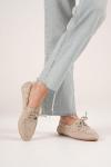 Trendella Kadın Bej Günlük Süet Ayakkabı TR27MS06B