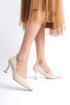 Trendella Kadın Bej Saten Stiletto TR08MS27E