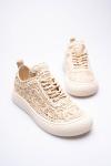 Trendella Kadın Bej Sneaker TR01MY01C