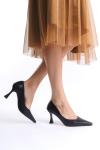 Trendella Kadın Mat Siyah Saten Stiletto TR08MS27H