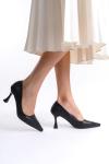 Trendella Kadın Mat Siyah Saten Stiletto TR08MS27H