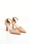 Trendella Taşlı Kadın Nude Topuklu Ayakkabı TR12MS02D