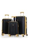 Üçlü Polipropilen Sarı-Siyah Valiz Seti V305BY