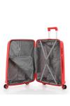 Üçlü Polipropilen Valiz Seti Kırmızı V305R